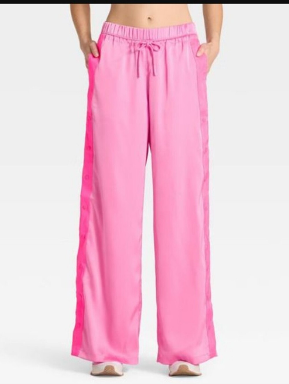 JoyLab-Low Rise Tear Away Track Lounge Pants (Pink/Hot Pink 🩷)-XXL - Picture 2 of 4